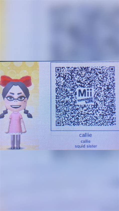 Splatoon Female Inkling For Tomodachi Life Qr Codes T - vrogue.co