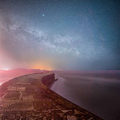 Milky Way above The Cobb – DorsetScouser Photography