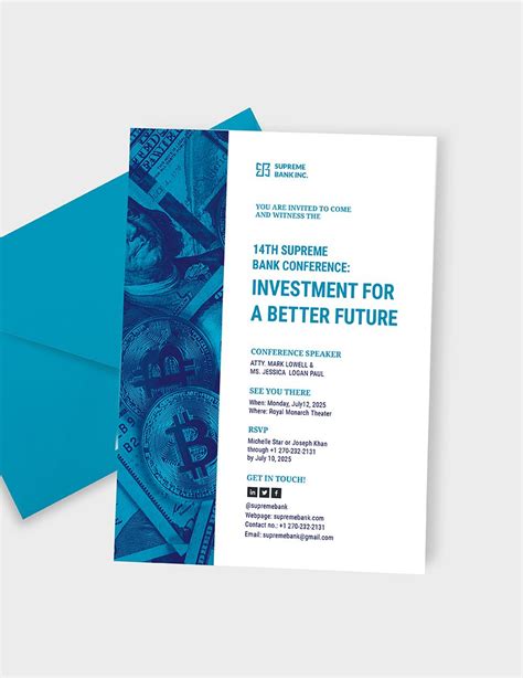 Investment Seminar Invitation Template in Word, Pages, Publisher, PSD, Illustrator - Download ...