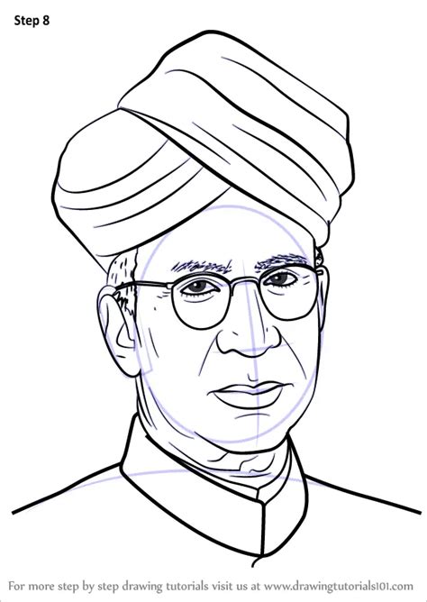 How to Draw Sarvepalli Radhakrishnan (Politicians) Step by Step ...