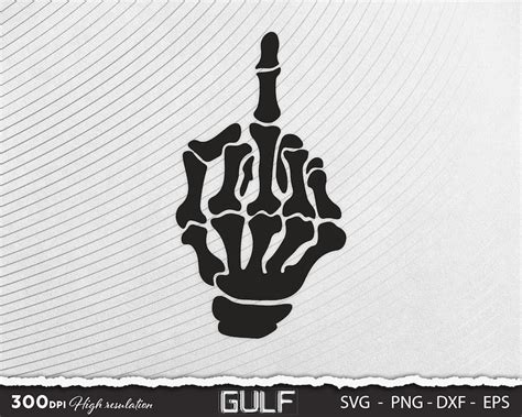 Skeleton Middle Finger SVG Cut File Middle Finger SVG - Etsy Sweden