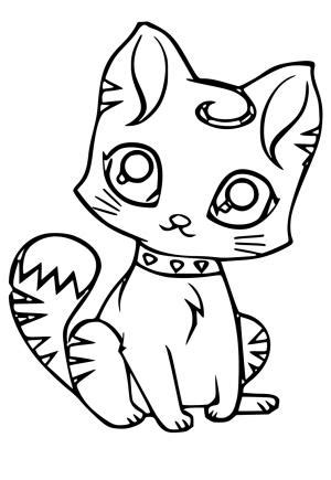 5 Desenhos e Imagens Gato de Desenho Animado para Colorir e Imprimir ...