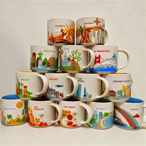 Starbucks You Are Here Collection Mugs on Ebay | It has grown on me!