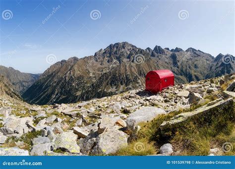 Bivouac mountain shelter stock photo. Image of fremamorta - 101539798