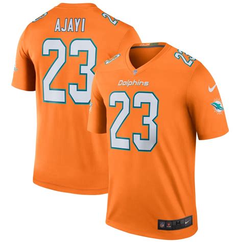 Nike Jay Ajayi Miami Dolphins Orange Color Rush Legend Jersey