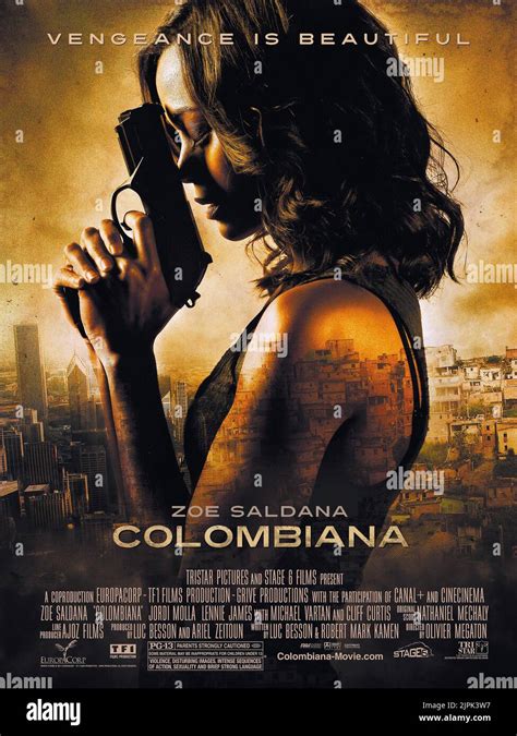 ZOE SALDANA POSTER, COLOMBIANA, 2011 Stock Photo - Alamy