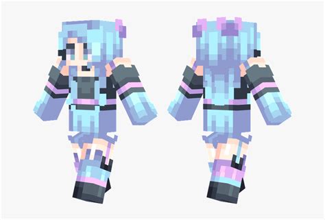 Pastel Blue Girl Minecraft Skin, HD Png Download , Transparent Png ...