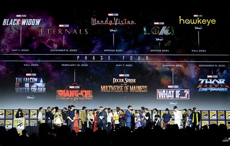 Marvel unveils jam-packed Phase Four slate of movies, including 'Thor', 'Black Widow' and 'Eternals'