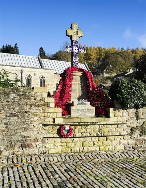 Stanhope war memorial on 11 November... © Trevor Littlewood :: Geograph Britain and Ireland