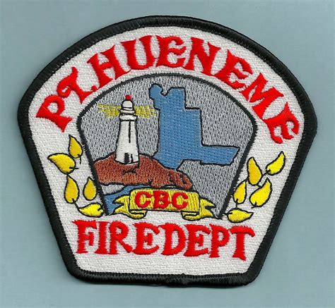 Port Hueneme Naval CBC Base California Fire Rescue Patch