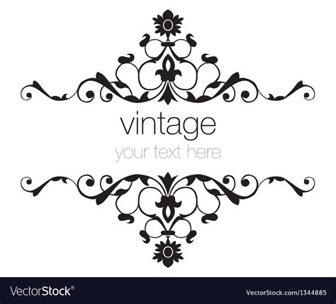 Ornate vintage frames Royalty Free Vector Image