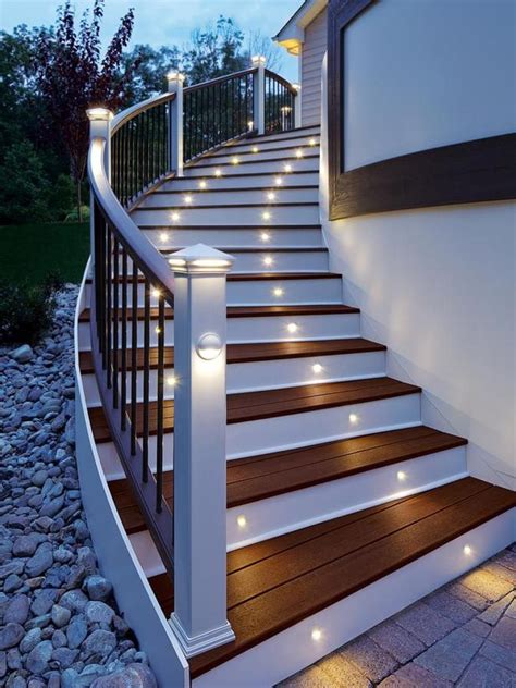 8 Outdoor Staircase Ideas | Outdoor stairs, Stairway lighting, Stair lights