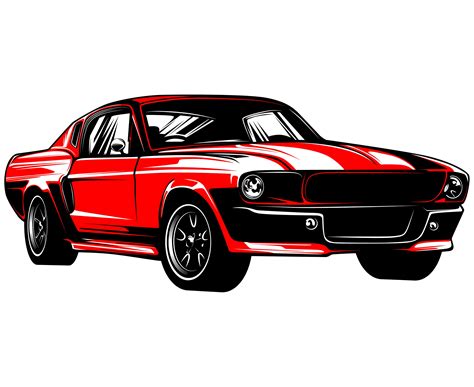 Mustang Car Vector at GetDrawings | Free download