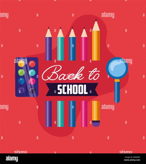 back to school supplies Stock Vector Image & Art - Alamy