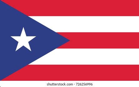 Puerto Rico Flag Vector Stock Vector (Royalty Free) 707431498