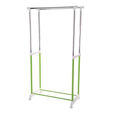 CLOTH RACK 2BAR 81x43x90cm GREEN PLIM