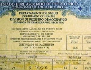 ⊛ Certificado de Nacimiento en Puerto Rico【2025