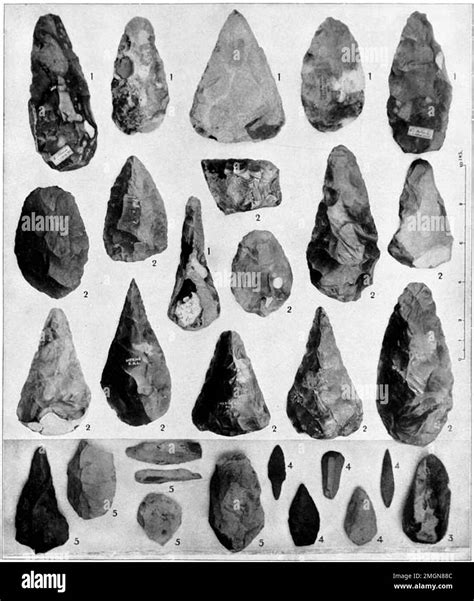 Paleolithic stone tools Stock Photo - Alamy