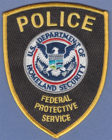 Federal Protective Service-Department of Homeland Security Police Patch ...