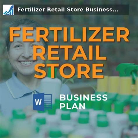 a woman smiling in front of a retail store with the text fertilizer retail store business plan