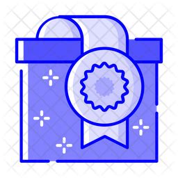 Package Label Icon - Download in Dualtone Style