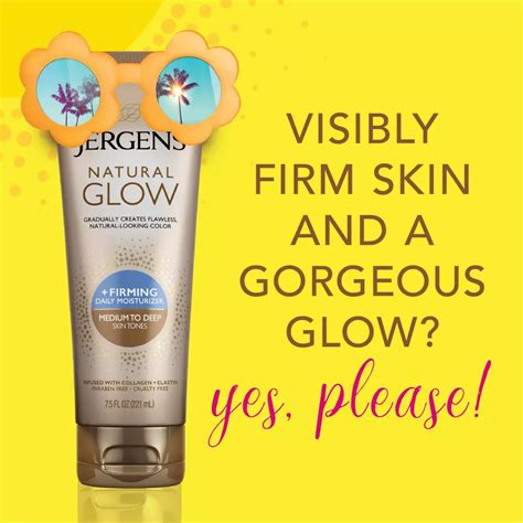 Jergens Natural Glow + Firming Self Tanner Lotion - Medium to Deep ...