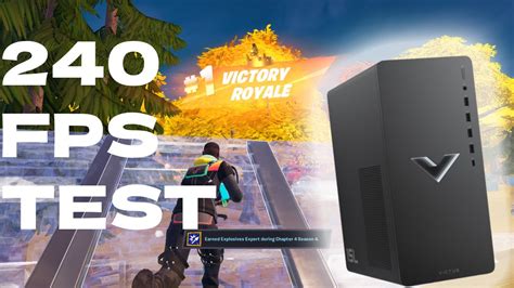 AMD Ryzen 7 Hp Victus 15 L Desktop Gaming PC Fortnite Fps Test (240 Fps Cap) - YouTube