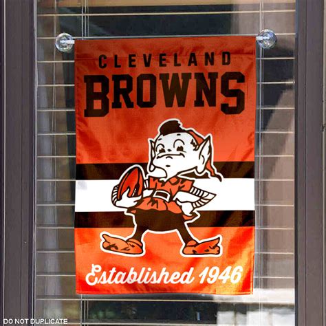 Cleveland Browns Throwback Logo Double Sided Garden Flag Flag - State ...