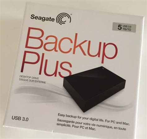 Seagate 5TB Backup Plus External Hard Disk