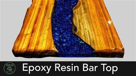 DIY Epoxy Bar Top (Live Edge Wood Slab) | Pahjo Designs | Bar top, Epoxy resin table, Resin table