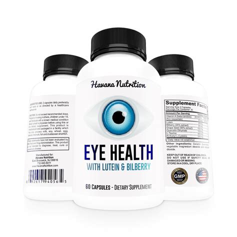 Eye Health with Lutein and Bilberry - Vitamins for Healthy Eyes - Vision Care ** To view further ...