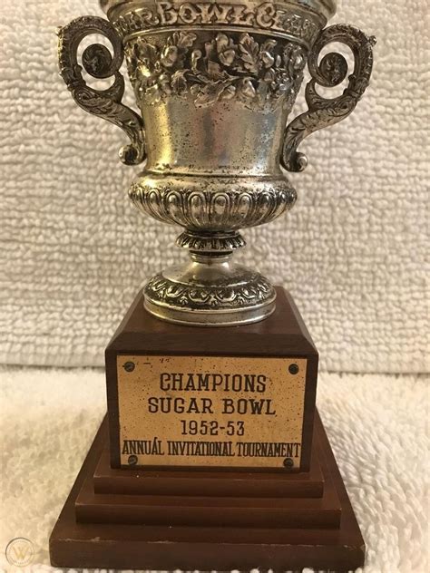 1952-53 Sugar Bowl Basketball Trophy LSU | #1925369671