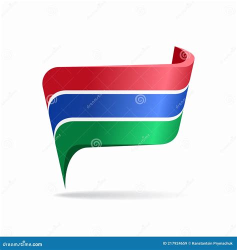 Gambian Flag Map Pointer Layout. Vector Illustration. Stock Vector ...