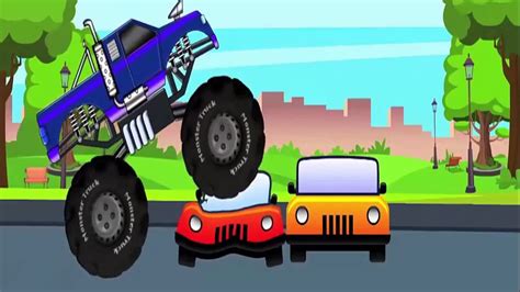 Monster Truck Stunts Compilation - Video Monster Trucks For Children ...