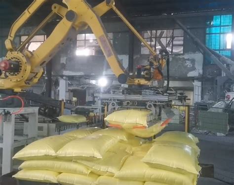 Industrial Automatic Bag Palletizer Machine for Palletizing Bags - China Handing and Full-Automatic