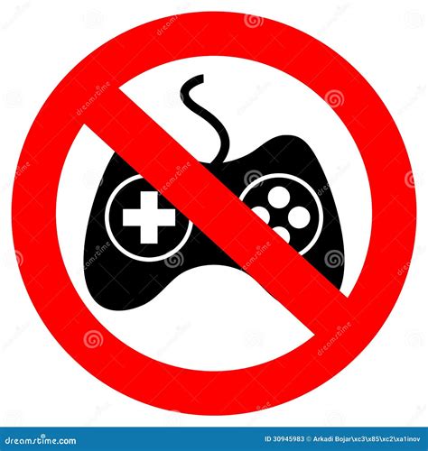 No Video Games Clipart