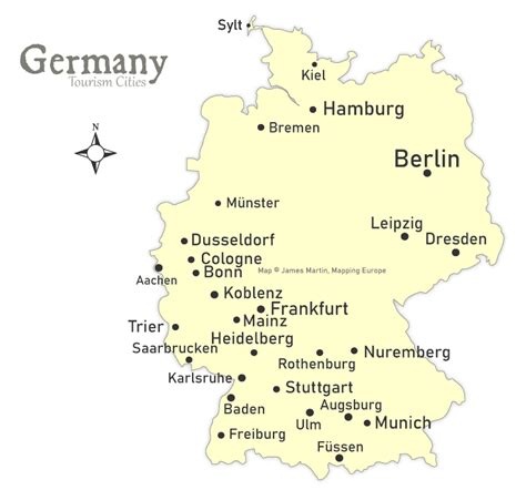 Germany Cities Travel Map | Mapping Europe