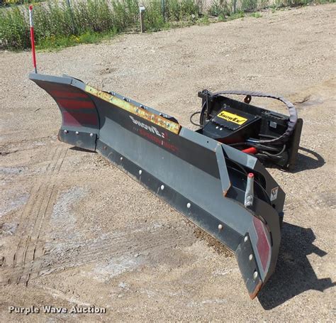 Snow Ex Speedwing skid steer snow plow in Roseville, MN | Item DC2746 sold | Purple Wave