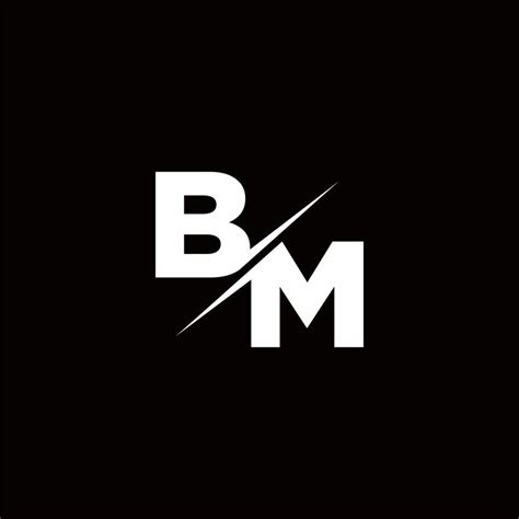 BM Logo Letter Monogram Slash with Modern logo designs template 2839960 ...