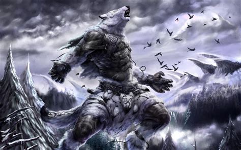 Dark Werewolf HD Wallpaper: A Fierce Transformation