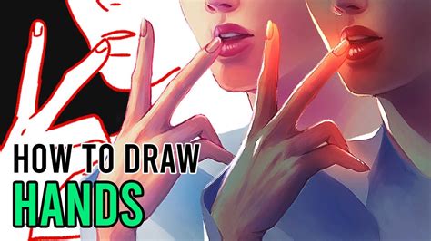 Drawing and Painting Hands in Digital Art | How to Draw Hands Digital ...