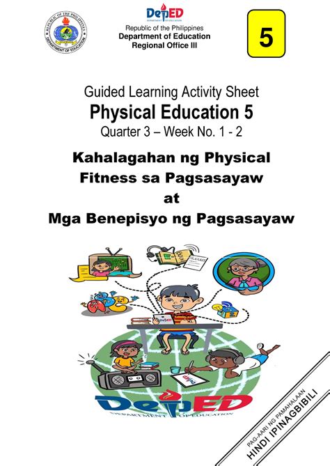 3RD Quarter Grade 5 PE Learning Activity Sheets WEEK 1 2 Final - Guided ...