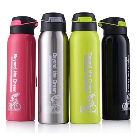 Portable 304 Stainless Steel 500ML Drink Water Bottle Insulated With Straw Water Bottle ...