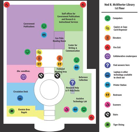 McWherter Library Floor Plans - Libraries - The University of Memphis