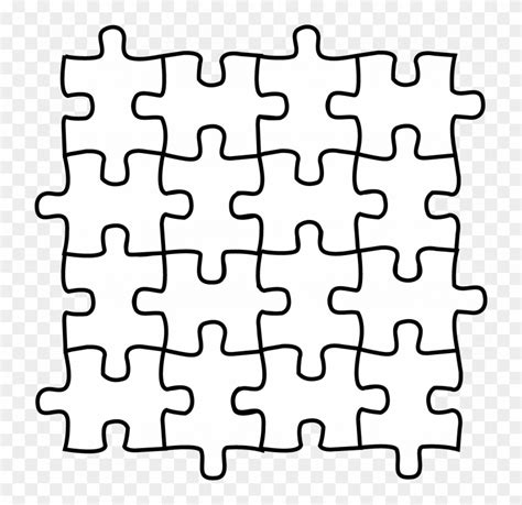 Jigsaw Puzzle Clipart Black And White Free