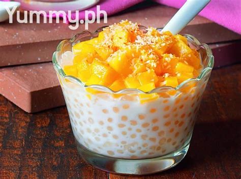 Mango Tapioca Recipe In Coconut Milk | Recipe | Mango dessert, Coconut milk recipes, Tapioca recipes