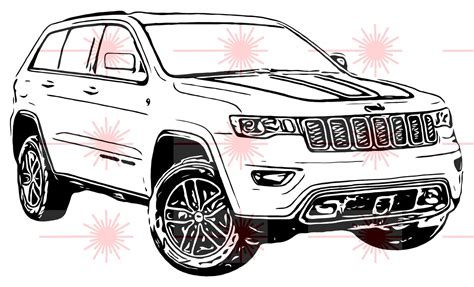 2020 Jeep Trailhawk png dxf svg archivos vectoriales eps | Etsy