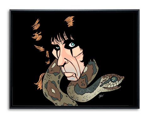 Alice Cooper Snake by Anthony Parisi, Limited Edition Print | eBay