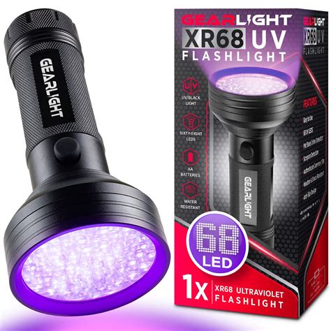 Buy UV Flashlight Black Light from GEARLIGHT - 68 LED Blacklight ...