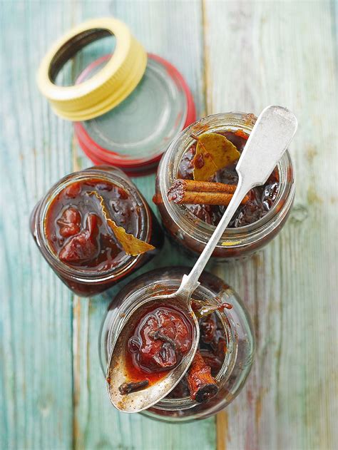 Plum chutney recipe with cinnamon | Jamie magazine recipe